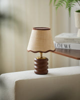 Marlowe Curated Solid Brass Table Lamp – macro detail view
