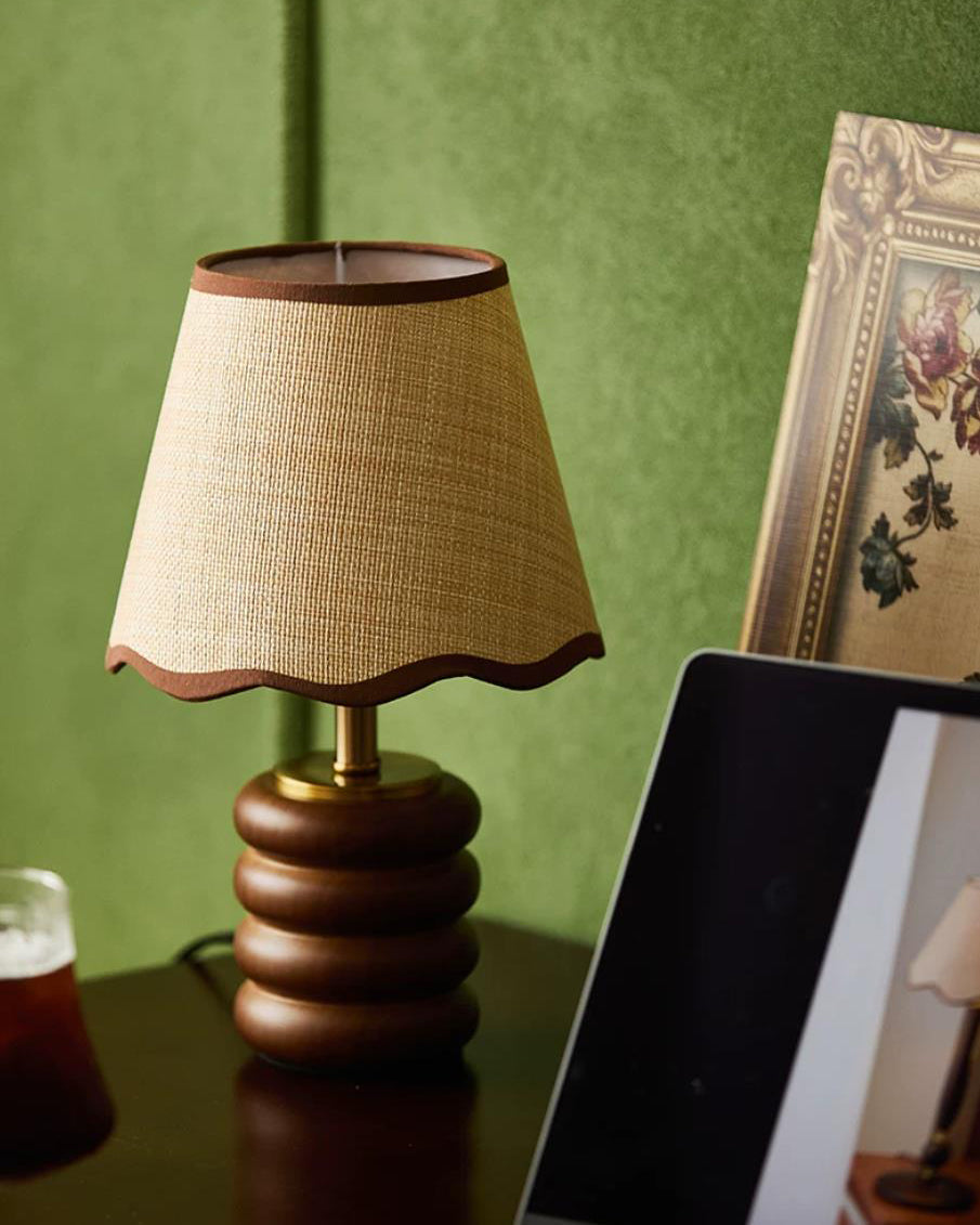 Marlowe Curated Solid Brass Table Lamp – illuminated warm ambiance setting