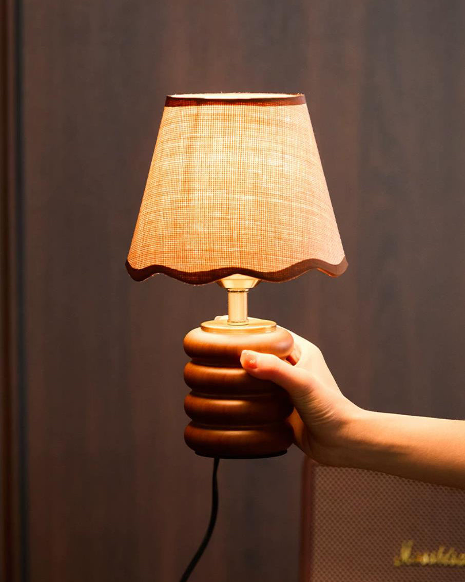 Marlowe Curated Solid Brass Table Lamp – dimensional scale reference