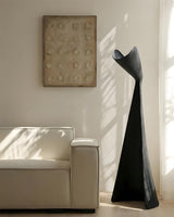 Marova Sculpture Floor Curated Washi Paper Floor – side angled contour profile