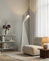 Marova Sculpture Floor Curated Washi Paper Floor warm illuminated room view