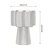 Maruvia Curated Mouth-Blown Frosted Glass Table – macro detail view
