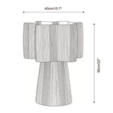 Maruvia Curated Mouth-Blown Frosted Glass Table – illuminated warm ambiance setting