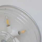 Marvian Curated Mouth-Blown Frosted Glass Flush – full fixture elevation view
