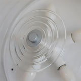 Marvian Curated Mouth-Blown Frosted Glass Flush – side angled contour profile