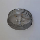 Marvian Curated Mouth-Blown Frosted Glass Flush – illuminated warm ambiance setting #1