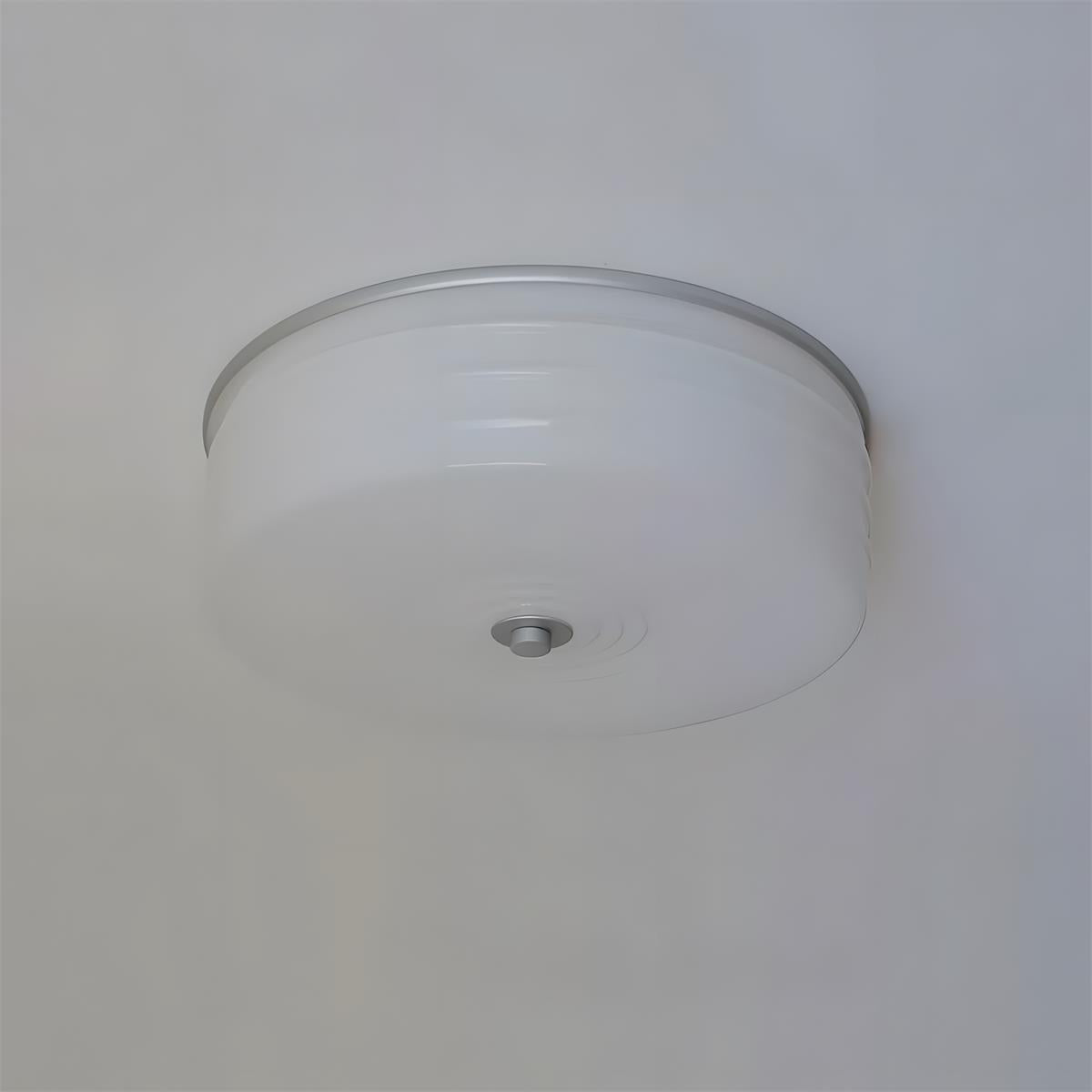 Marvian Curated Mouth-Blown Frosted Glass Flush – Dia 42cm x H 13cm  ∅ 16.5 x H 5.1 finish configuration