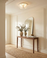 Mouth-Blown Frosted Glass craftsmanship detail on Marvian Curated Mouth-Blown Frosted Glass Flush