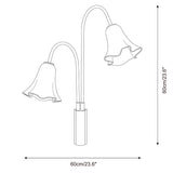 Mauvelle Curated Amber Art Glass Wall Sconce – macro detail view