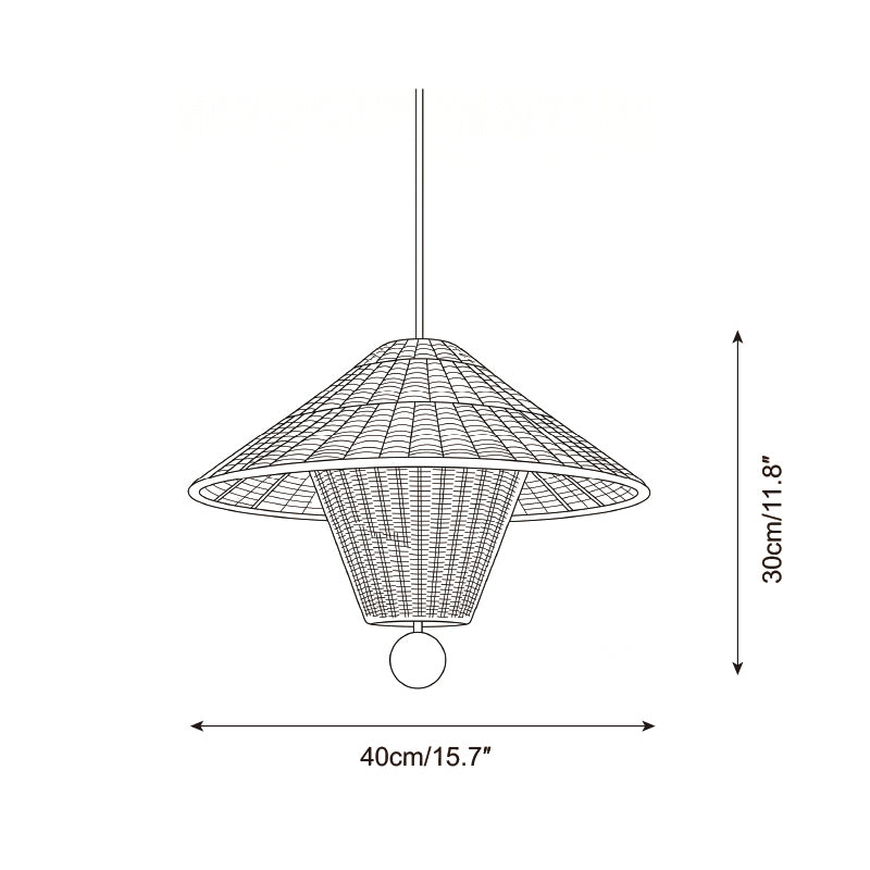 Mavello Rattan Pendant Light – Ambient Illumination in Luxury Interior Setting View 5