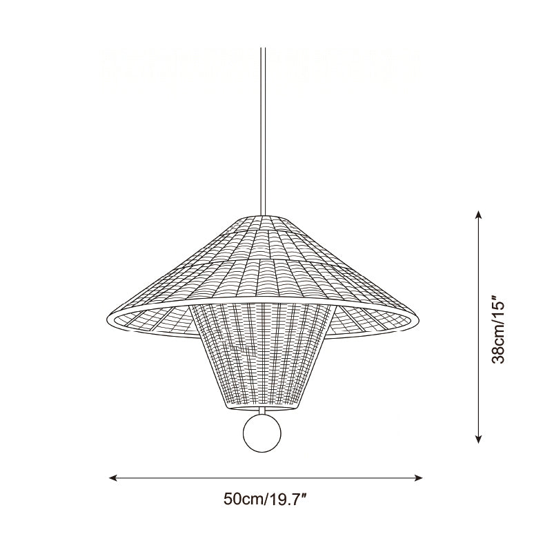 Mavello Rattan Pendant Light – Ambient Illumination in Luxury Interior Setting View 6