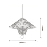 Mavello Rattan Pendant Light – Ambient Illumination in Luxury Interior Setting View 6