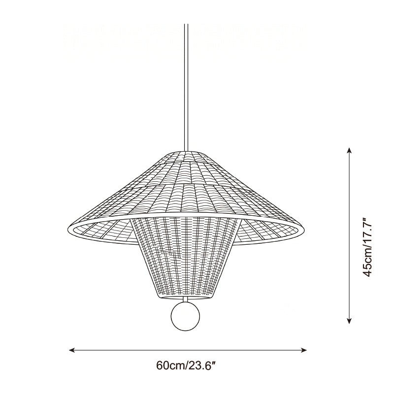Mavello Rattan Pendant Light – Ambient Illumination in Luxury Interior Setting View 7