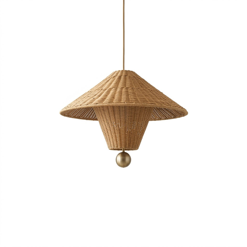 Mavello Rattan Pendant Light – Ambient Illumination in Luxury Interior Setting View 10