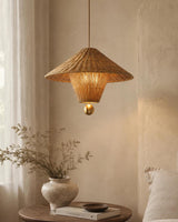 Mavello Rattan Pendant Light – Ambient Illumination in Luxury Interior Setting View 3