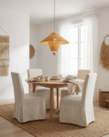 Mavello Rattan Pendant Light – Ambient Illumination in Luxury Interior Setting View 11