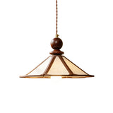 Maviren Curated Solid Hardwood Pendant Light – Dia 35cm x H 20cm ∅ 13.7 x H 7.8 finish configuration #1