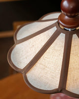Maviren Curated Solid Hardwood Pendant Light – full fixture elevation view