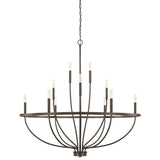Maxwell Curated Iron & Glass Chandelier – 12-lights ∅ 40 x H 40 finish configuration #1