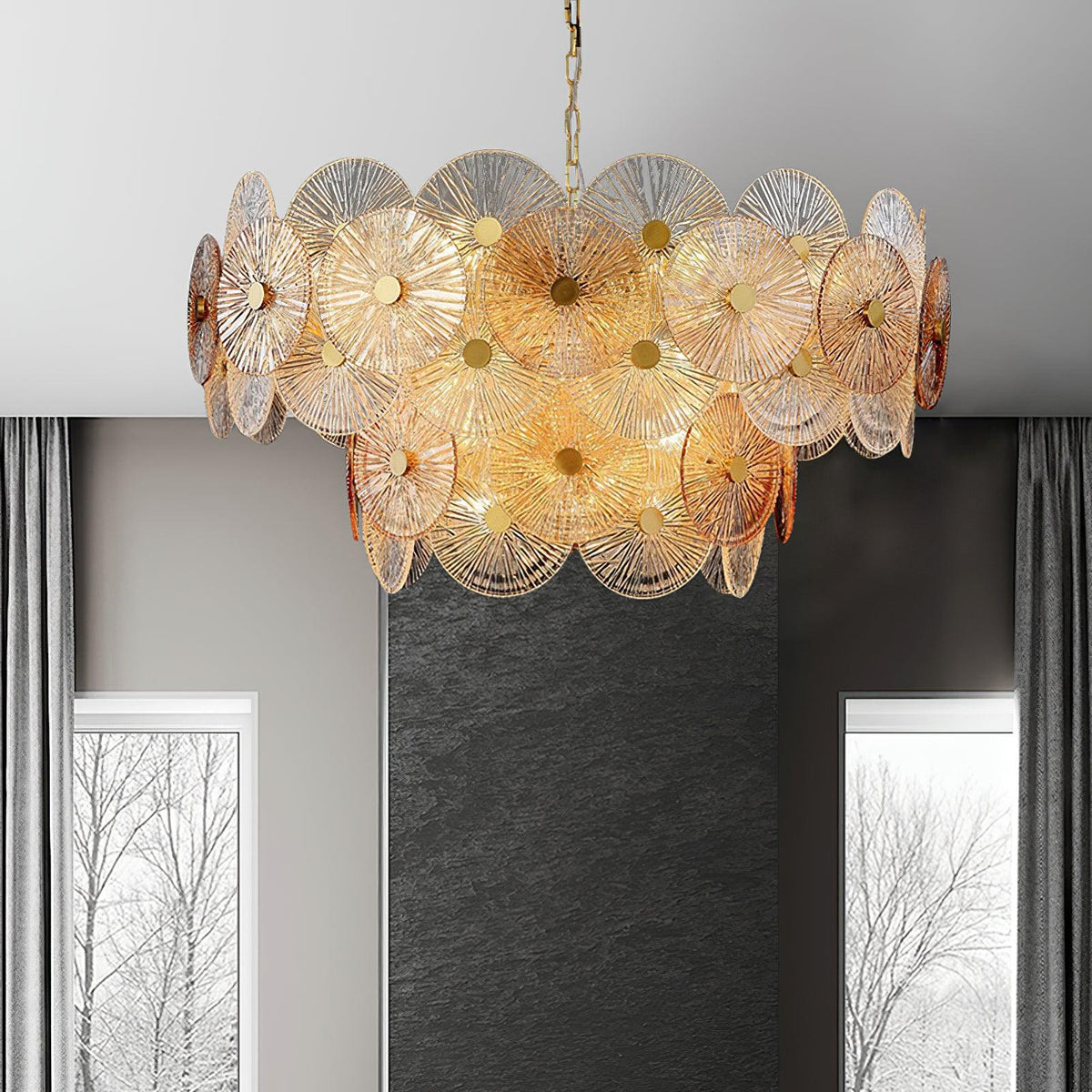 Maytoni Aster Chandelier – Handcrafted Material Texture and Detail View
