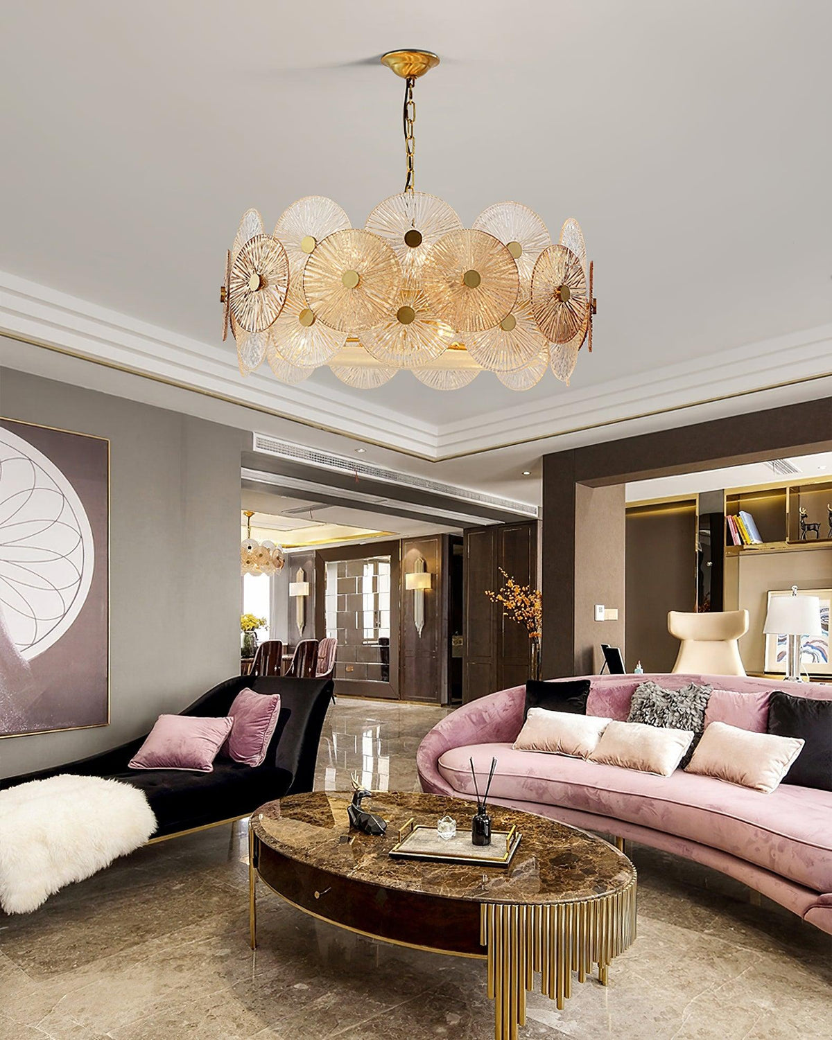 Maytoni Aster Chandelier – Ambient Illumination in Luxury Interior Setting View 14