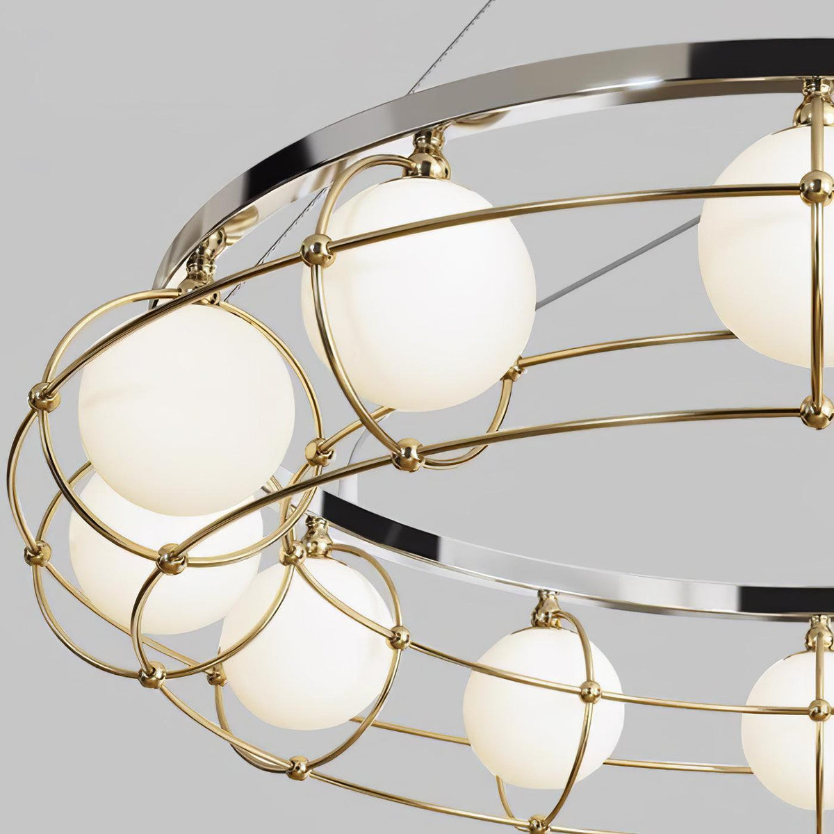 Maytoni Round Curated Mouth-Blown Frosted Glass – handcrafted surface texture