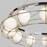 Maytoni Round Curated Mouth-Blown Frosted Glass – handcrafted surface texture