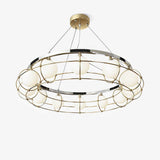 Maytoni Round Curated Mouth-Blown Frosted Glass – unlit natural material contrast