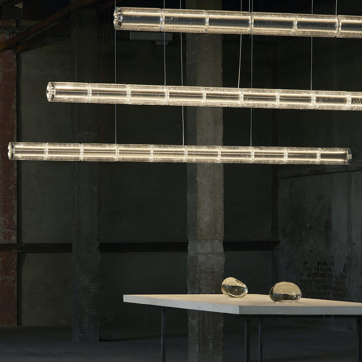 Mcdade Segmented Glass Chandelier – Ambient Illumination in Luxury Interior Setting View 11
