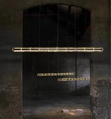 Mcdade Segmented Glass Chandelier – Ambient Illumination in Luxury Interior Setting View 4