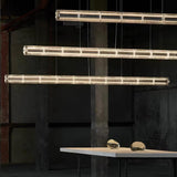 Mcdade Segmented Glass Chandelier – Ambient Illumination in Luxury Interior Setting View 7