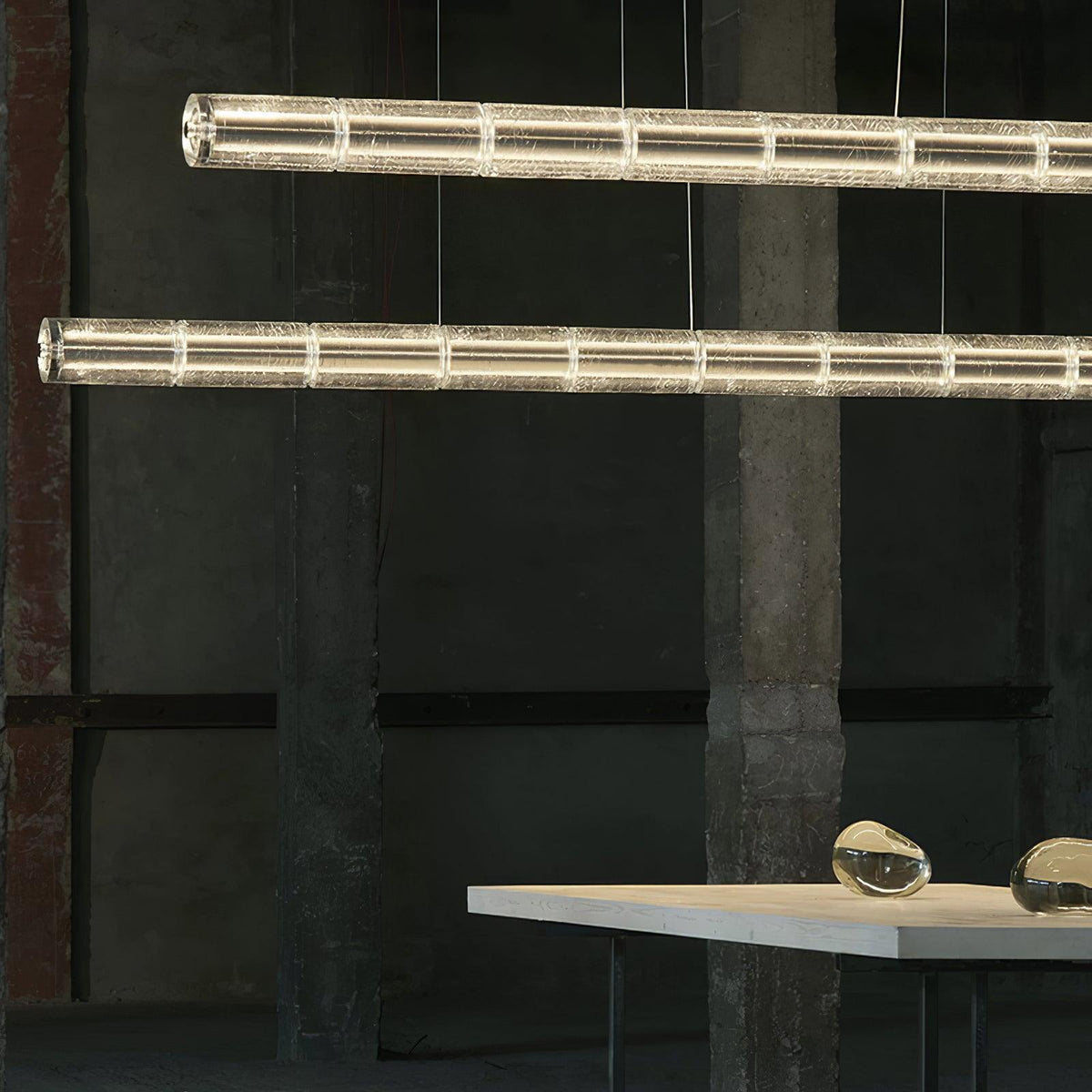 Mcdade Segmented Glass Chandelier – Ambient Illumination in Luxury Interior Setting View 9