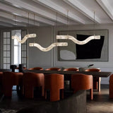 Spanish Alabaster Pendant Light View 7 | Mckimi Alabaster Disc Pendant Light | Modern Luxury for Dining Room & Bar | JINSHE | JINSHE