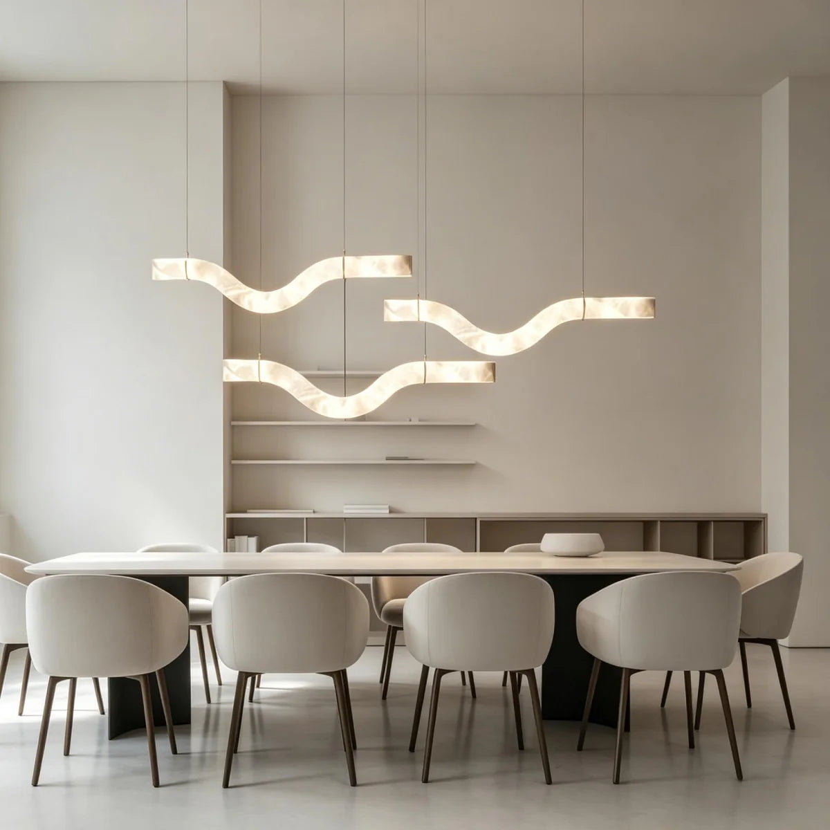 Spanish Alabaster Pendant Light View 9 | Mckimi Alabaster Disc Pendant Light | Modern Luxury for Dining Room & Bar | JINSHE | JINSHE
