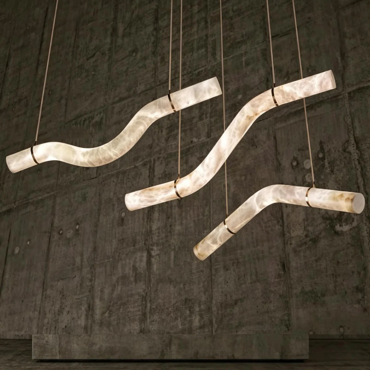 Spanish Alabaster Pendant Light View 12 | Mckimi Alabaster Disc Pendant Light | Modern Luxury for Dining Room & Bar | JINSHE | JINSHE