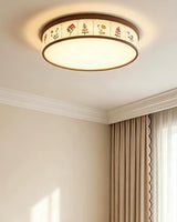 Meadowell Curated Optical Acrylic Flush Mount Ce – full fixture elevation view