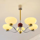 Gothic Glass Bowl Curated Mouth-Blown Frosted Gl – full fixture elevation view