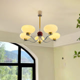 Gothic Glass Bowl Curated Mouth-Blown Frosted Gl installed in residential dining space