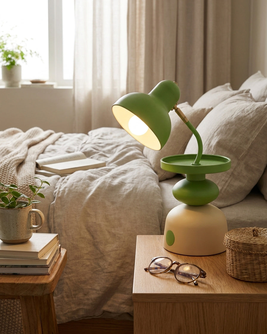 Mello Curated Iron & Glass Table Lamp – architectural ceiling profile