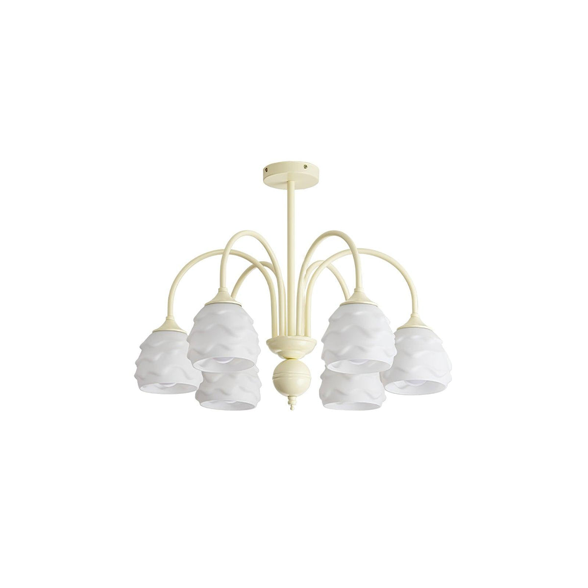 Melting Ice Cream Curated Mouth-Blown Frosted Gl – illuminated warm ambiance setting #1