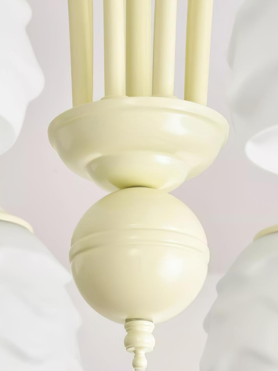 Melting Ice Cream Curated Mouth-Blown Frosted Gl – side angled contour profile