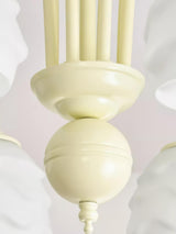 Melting Ice Cream Curated Mouth-Blown Frosted Gl – side angled contour profile