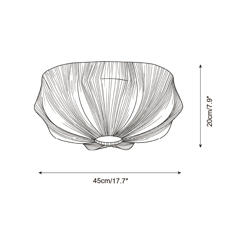 Melune Dome Curated Iron & Glass Flush Mount Cei