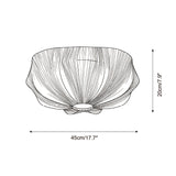 Melune Dome Curated Iron & Glass Flush Mount Cei – macro detail view