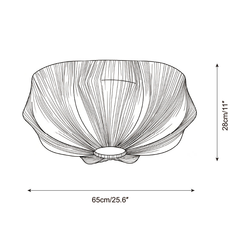 Melune Dome Curated Iron & Glass Flush Mount Cei – architectural ceiling profile