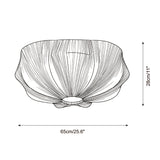 Melune Dome Curated Iron & Glass Flush Mount Cei – architectural ceiling profile