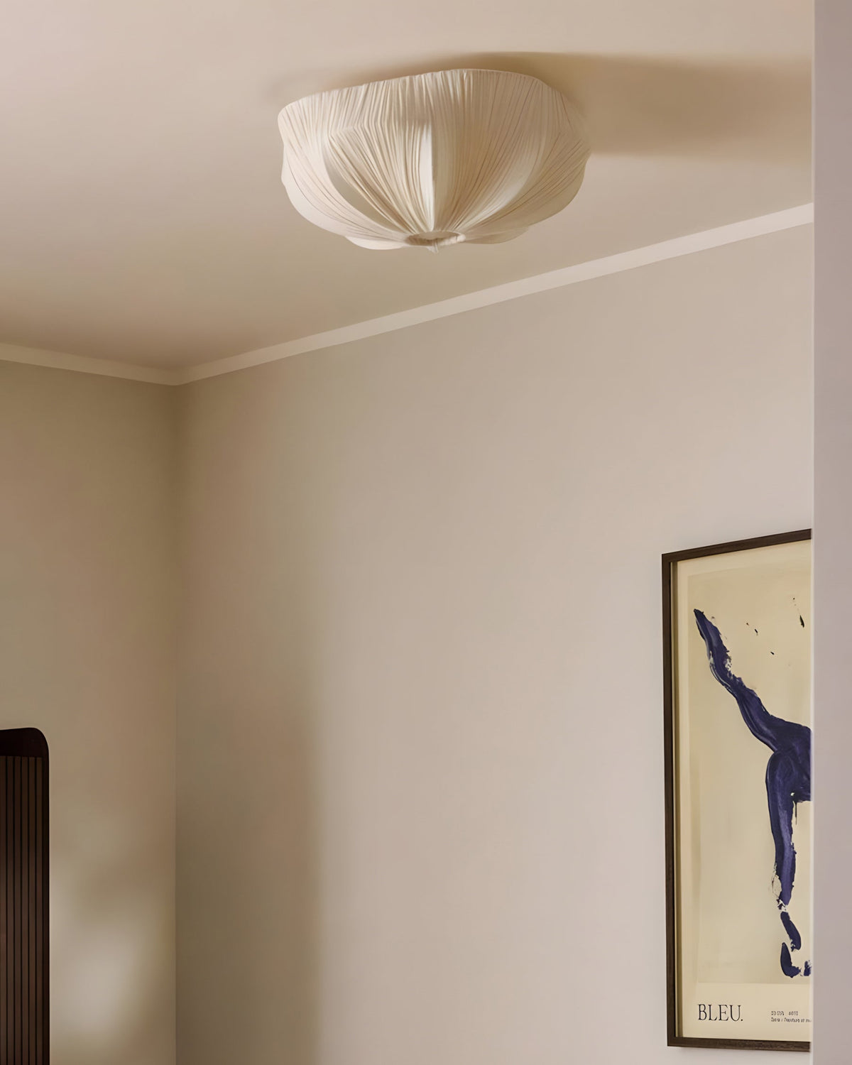 Melune Dome Curated Iron & Glass Flush Mount Cei – full fixture elevation view