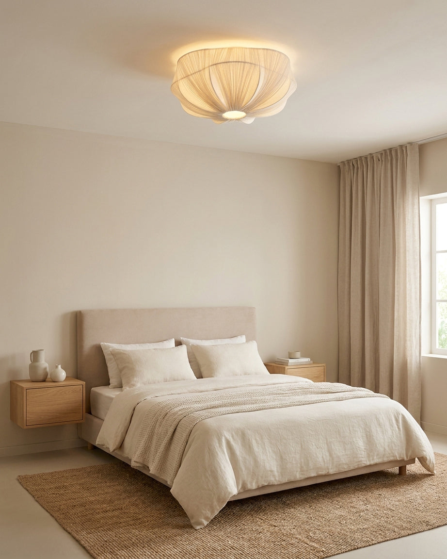 Melune Dome Curated Iron & Glass Flush Mount Cei