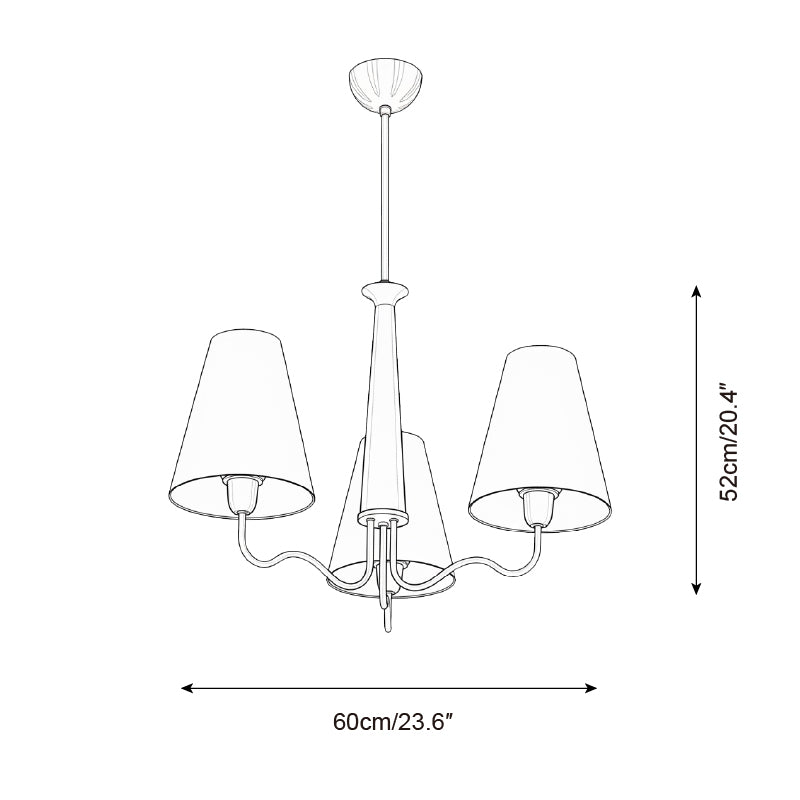 Melvyn Curated Iron & Glass Chandelier – macro detail view
