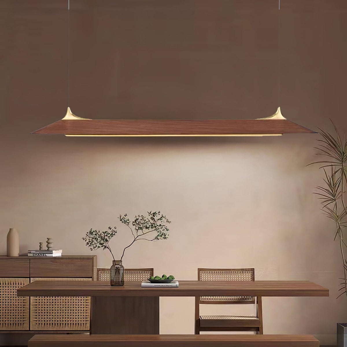 Mernoe Wooden Chandelier – Ambient Illumination in Luxury Interior Setting View 15